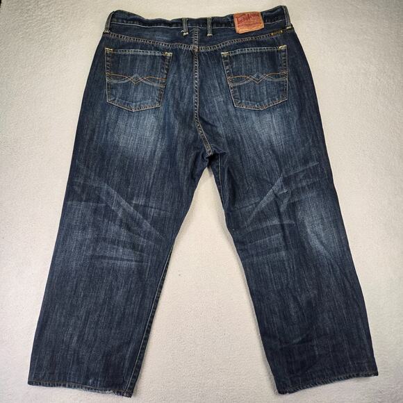 Lucky Brand Jeans Mens 38x26 H212 Blue Straight Medium Cotton HEMMED(Tagged 40) - Picture 6 of 14
